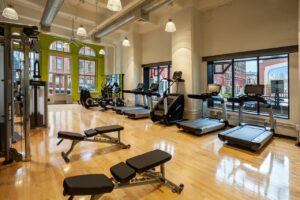 chocolate works on-site fitness center in Old City